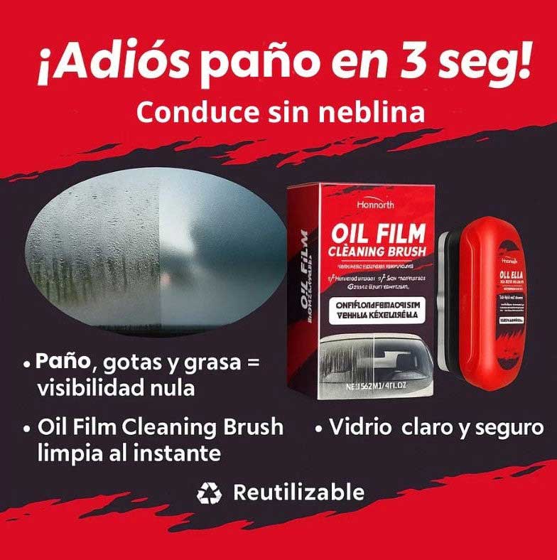 Cepillo - FilmPro® - ¡Dile adiós al vidrio grasoso! - Ecutienda.store